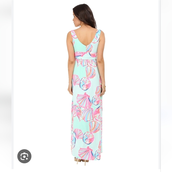 Lilly Pulitzer Sloane Maxi dress in Minty Fresh On the Rocks NWT S small - Picture 2 of 5